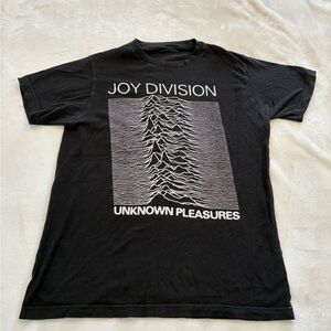 Joy Division Unknown Pleasures Black Post Punk  Graphic T-Shirt